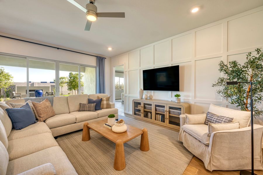 Representative furnished interior of a home built from the Gardenia Plan 5009 by Tri Pointe Homes in Abel Ranch, Goodyear (Image 8).