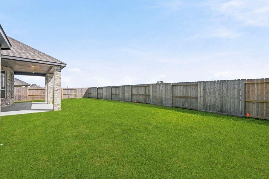Backyard for future pool