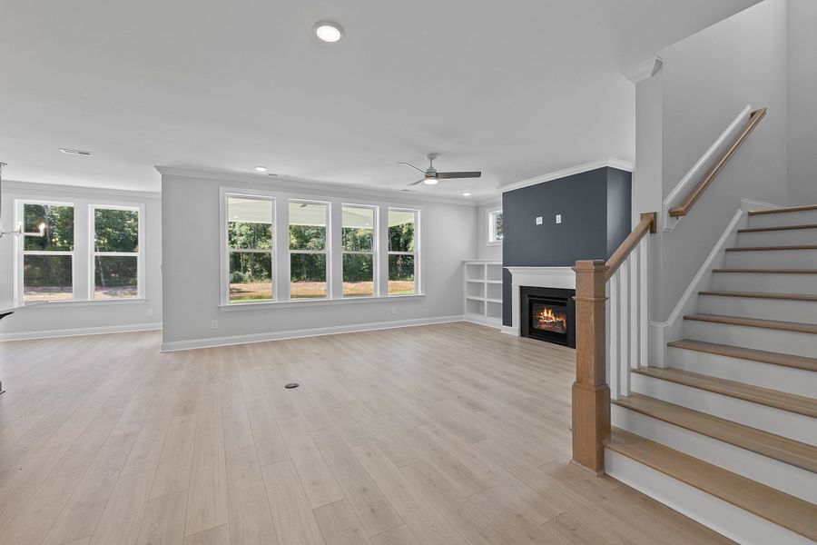 Representative unfurnished interior of a home built from the The Whitley by RobuckHomes in Kennebec Crossing, Angier (Image 90). Representative unfurnished interior of a home built from the The Whitley by RobuckHomes in Kennebec Crossing, Angier (Image 90).