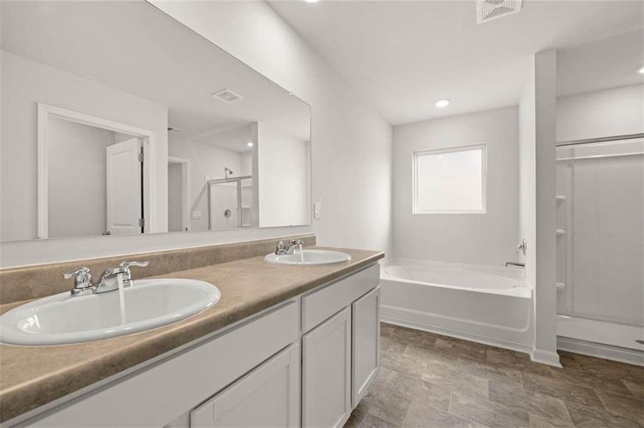 Furnished interior view inside a new home in Shoal Creek, Hampton (Image 3).