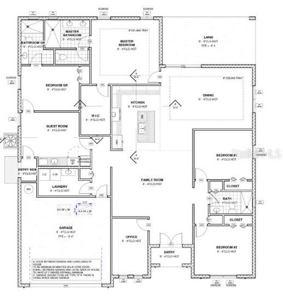 2D floor plan layout of this home in , North Port, FL (Image 4). 2D floor plan layout of this home in , North Port, FL (Image 4).