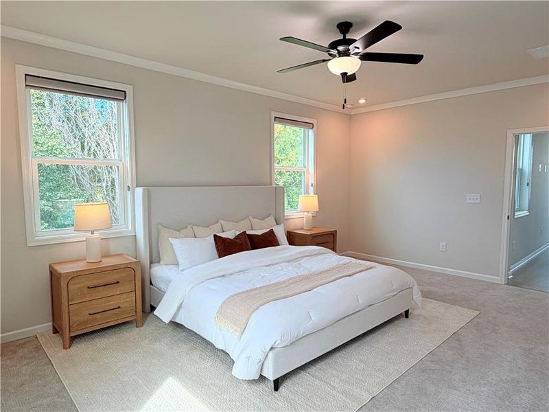 Furnished interior view inside a new home in The Paddocks at Doc Hughes, Buford (Image 9). Furnished interior view inside a new home in The Paddocks at Doc Hughes, Buford (Image 9).