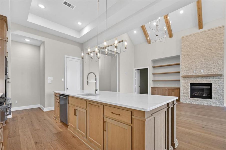 Furnished interior view inside a new home in The Parks at Wilson Creek, Celina (Image 5).