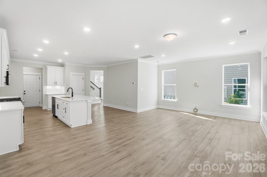 Spacious, unfurnished interior of a new home in Blythe Mill Townhomes, Waxhaw (Image 27). Spacious, unfurnished interior of a new home in Blythe Mill Townhomes, Waxhaw (Image 27).