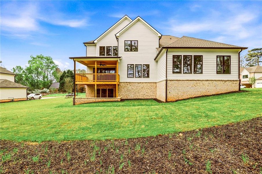 Exterior details and patio area of a home in , Atlanta (Image 31).