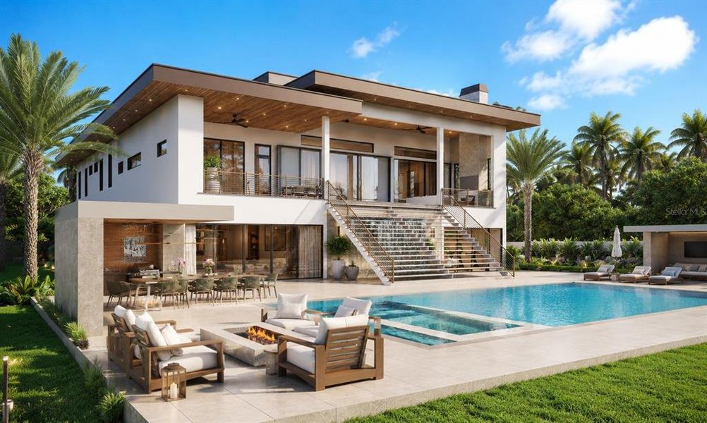 Exterior details and patio area of a home in , Sarasota (Image 3). Exterior details and patio area of a home in , Sarasota (Image 3).