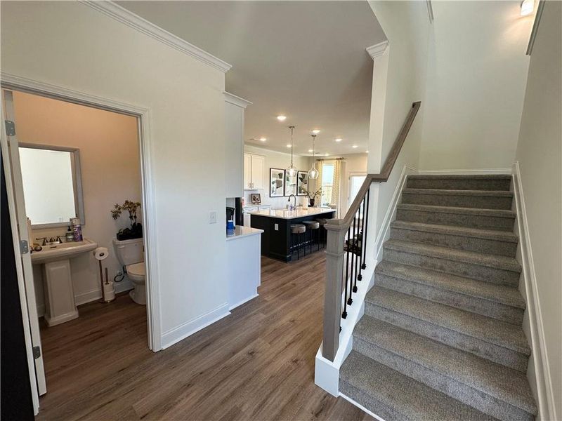Furnished interior view inside a new home in Mulberry Summit, Flowery Branch (Image 6).