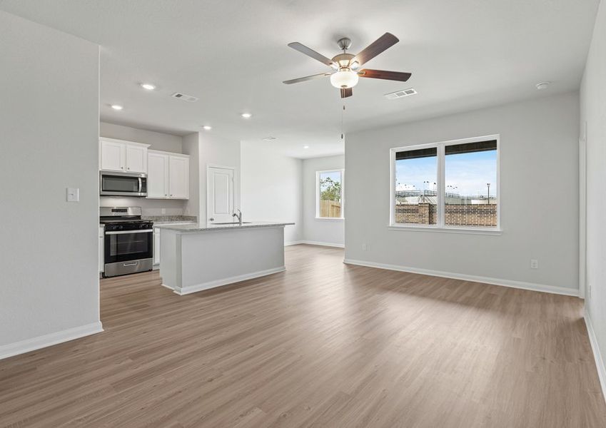 Open concept perfect for hosting