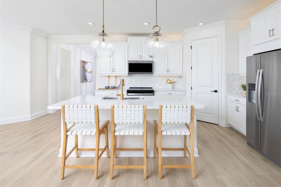 Furnished interior view inside a new home in Wellen Park, Venice (Image 17).