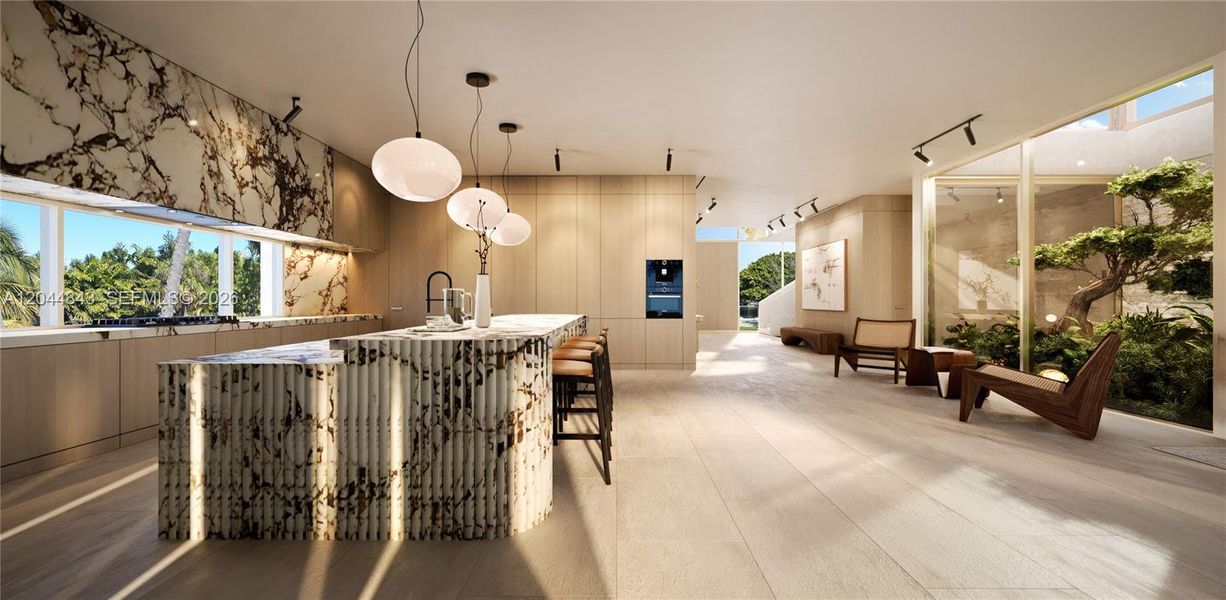 Furnished interior view inside a new home in , Miami (Image 6). Furnished interior view inside a new home in , Miami (Image 6).