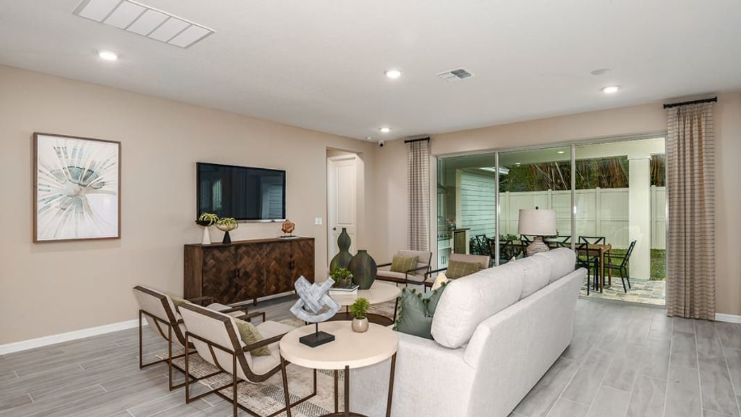 Representative furnished interior of a home built from the Armona by Taylor Morrison in Headwaters at Lofton Creek, Yulee (Image 13).