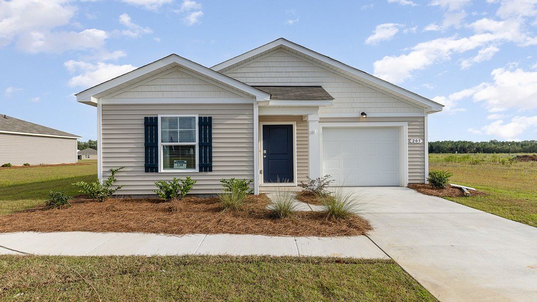 Representative exterior photo of a completed home built from the Devon by D.R. Horton in Sandpiper Place, Myrtle Beach, SC (Image 15). Representative exterior photo of a completed home built from the Devon by D.R. Horton in Sandpiper Place, Myrtle Beach, SC (Image 15).