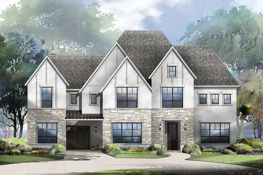 Representative exterior photo of a completed home built from the Grand Silverleaf by Grand Homes in Grand Oaks, Celina, TX (Image 23).