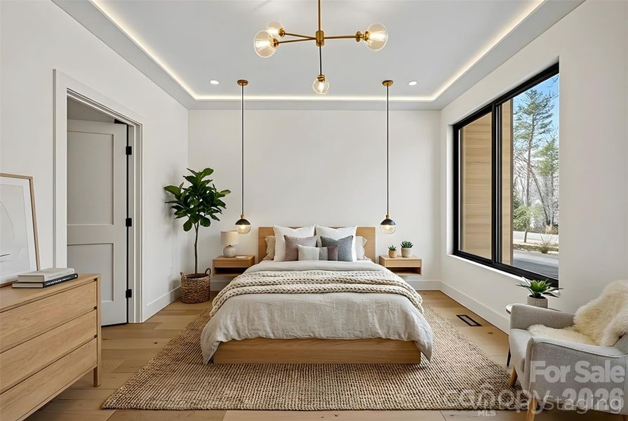 Primary suite on the main level