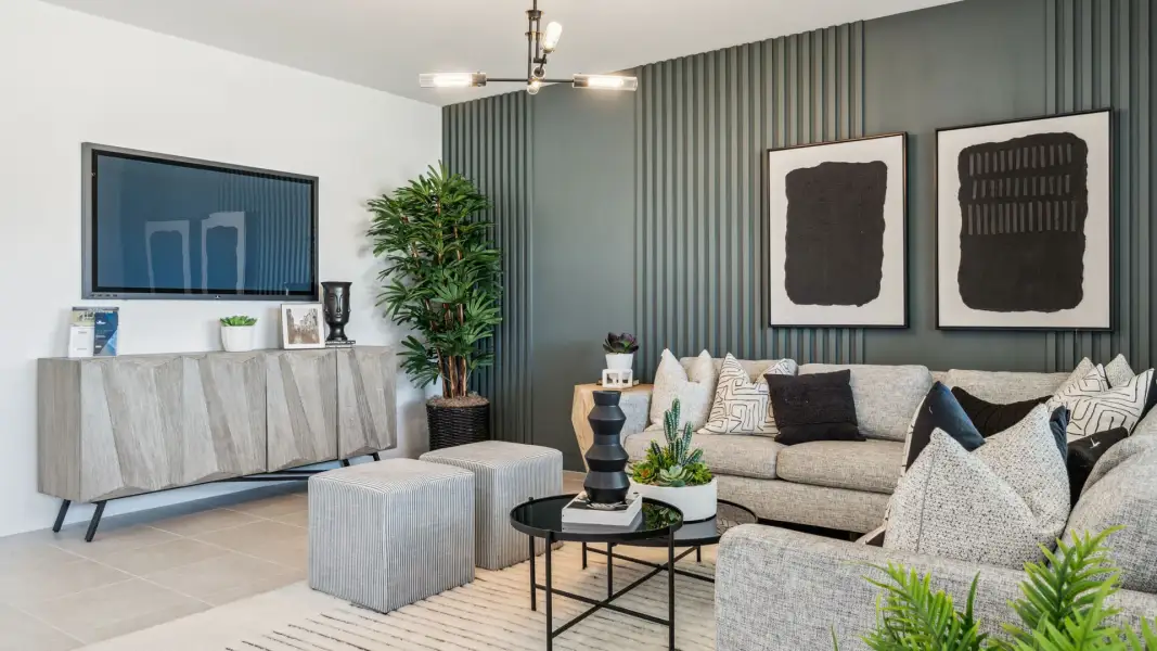 Furnished interior view inside a new home in Desert Moon Estates, Buckeye (Image 9).