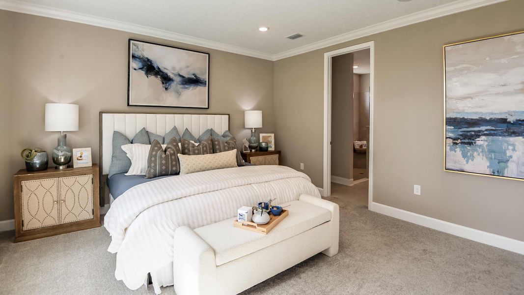 Furnished interior view inside a new home in Colbert Landings, Palm Coast (Image 15).