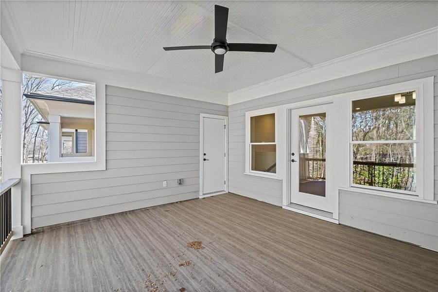 Spacious, unfurnished interior of a new home in Devin's Shire - A Kennesaw Tradition, Kennesaw (Image 26).