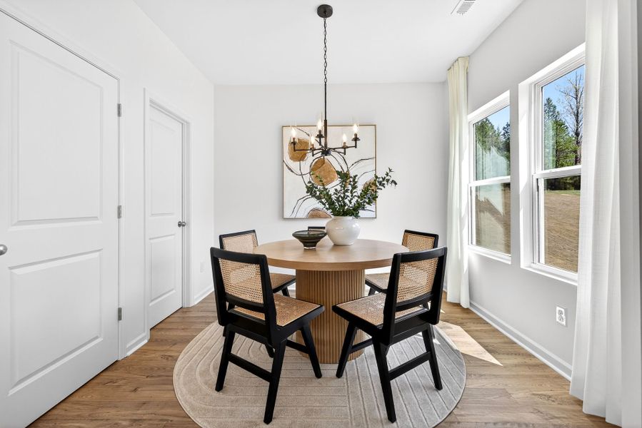 Furnished interior view inside a new home in Grandview, Albemarle (Image 8). Furnished interior view inside a new home in Grandview, Albemarle (Image 8).