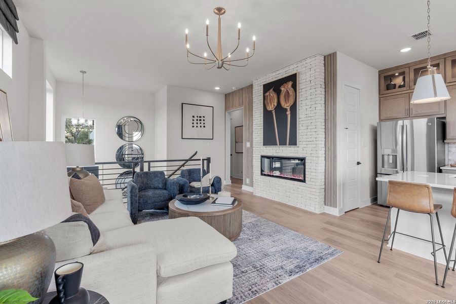 Furnished interior view inside a new home in Prominence, San Antonio (Image 18).