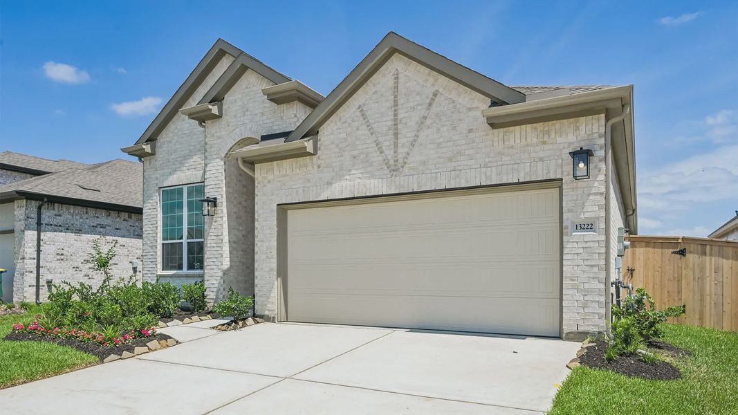 Representative exterior photo of a completed home built from the Rowan by Chesmar Homes in Briarwood, Elgin, TX (Image 21). Representative exterior photo of a completed home built from the Rowan by Chesmar Homes in Briarwood, Elgin, TX (Image 21).