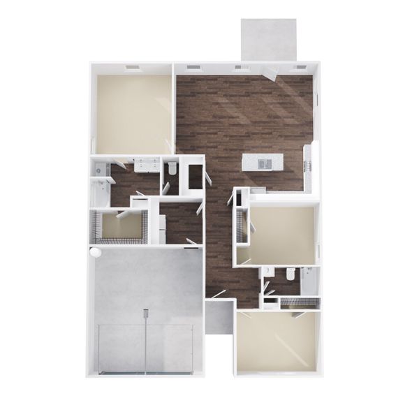 2D floor plan layout for the Hayes by Foundation Home Builders LLC in Northwyck Drive, Pikeville, NC (Image 2).