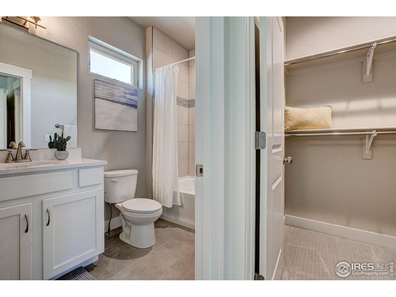 Furnished interior view inside a new home in Highlands at Fox Hill - The Towns, Longmont (Image 22).