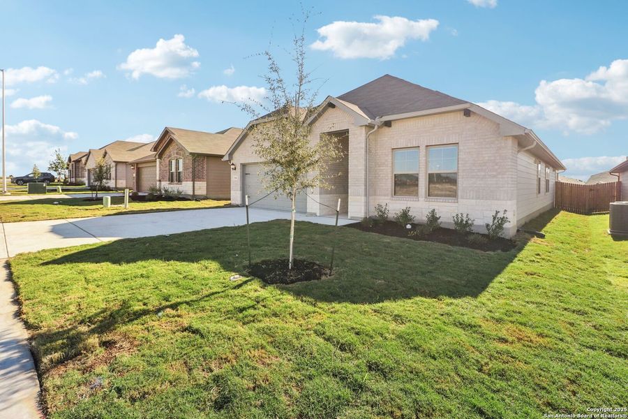 Exterior details and patio area of a home in Legendary Trails - Classic Series, Cibolo (Image 22). Exterior details and patio area of a home in Legendary Trails - Classic Series, Cibolo (Image 22).