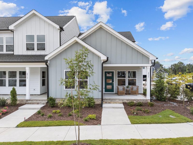 Representative exterior photo of a completed home built from the I Got Chills by Garman Homes in Allen Park, Raleigh, NC (Image 19). Representative exterior photo of a completed home built from the I Got Chills by Garman Homes in Allen Park, Raleigh, NC (Image 19).