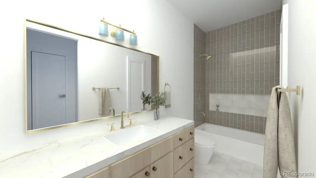 Furnished interior view inside a new home in , Denver (Image 10).