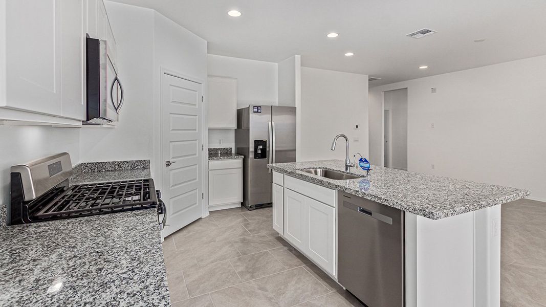 Furnished interior view inside a new home in The Oasis at Rocking K, Vail (Image 8). Furnished interior view inside a new home in The Oasis at Rocking K, Vail (Image 8).