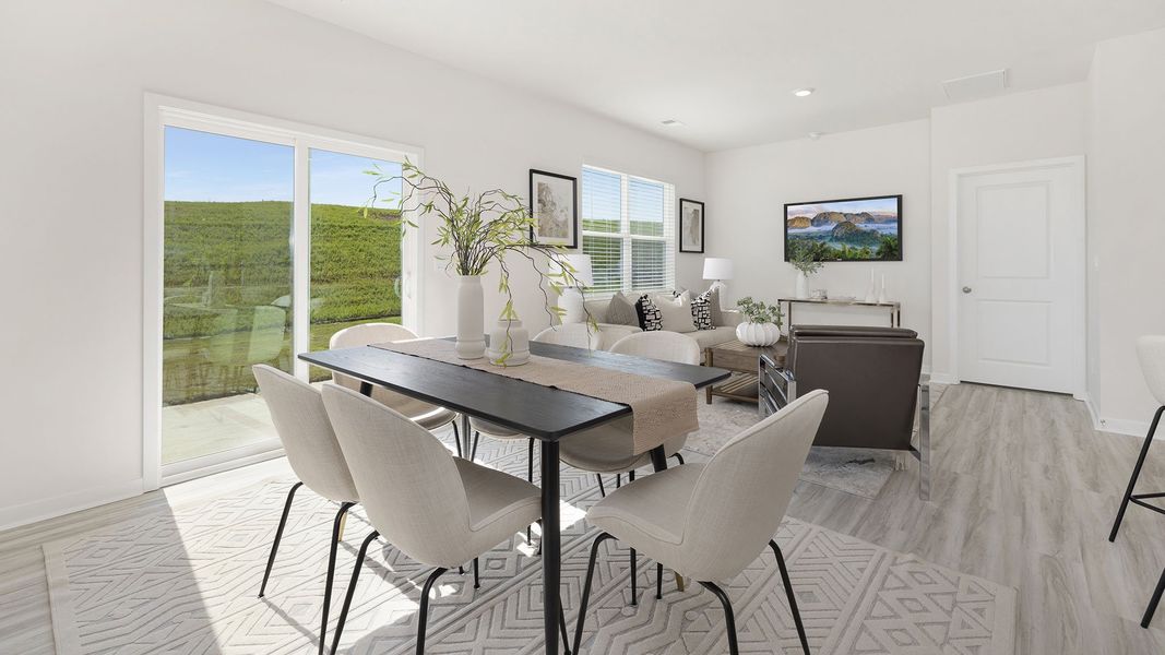 Representative furnished interior of a home built from the Freeport by D.R. Horton in Stanton, Richburg (Image 8).