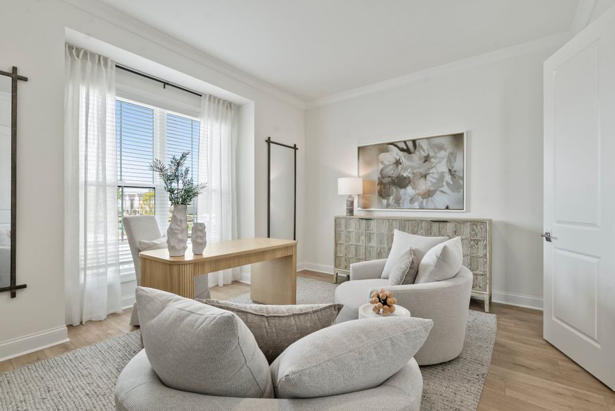 Representative furnished interior of a home built from the The Hickory by The Providence Group in Promenade at Sawnee Village, Cumming (Image 18).