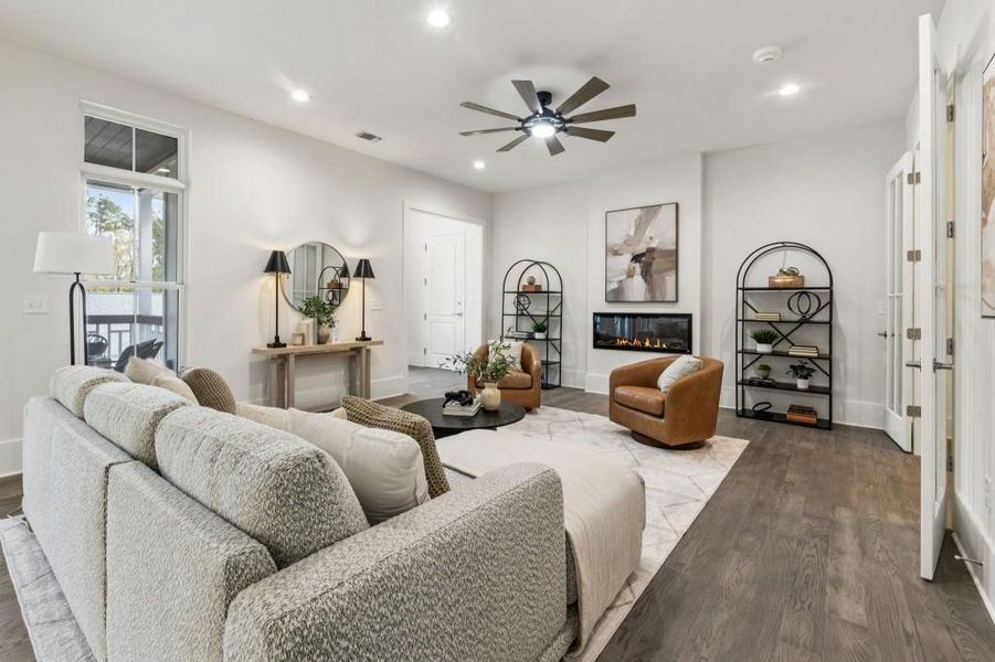 Furnished interior view inside a new home in , Alpharetta (Image 30).