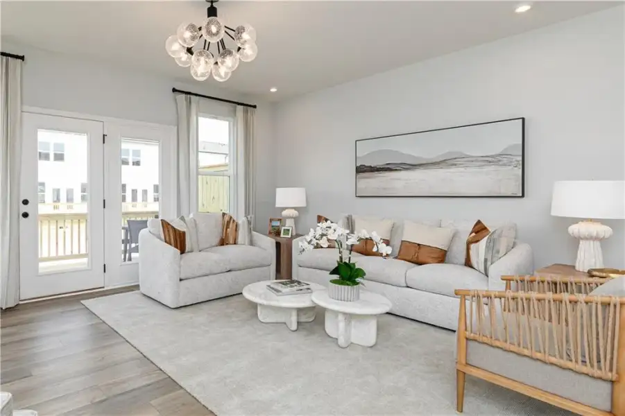 Furnished interior view inside a new home in , Lawrenceville (Image 11). Furnished interior view inside a new home in , Lawrenceville (Image 11).