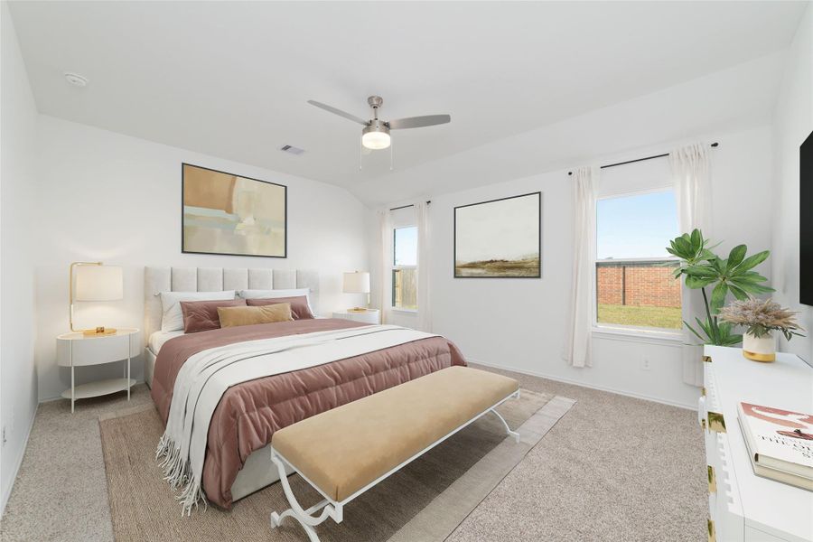 Furnished interior view inside a new home in Sunterra, Katy (Image 10).