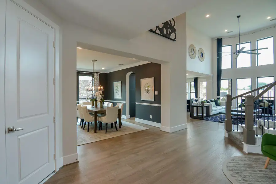 Furnished interior view inside a new home in Bridgeland, Cypress (Image 4).