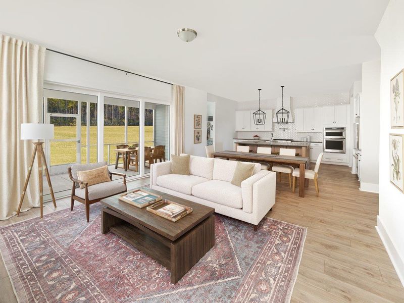 Representative furnished interior of a home built from the Overton by Ashton Woods in Midtown at Nexton, Summerville (Image 7).