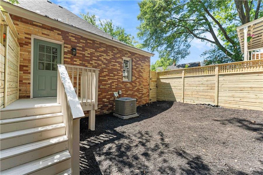 Exterior details and patio area of a home in , Atlanta (Image 25).