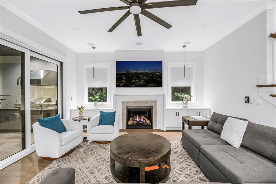 Furnished interior view inside a new home in , St. Petersburg (Image 35).