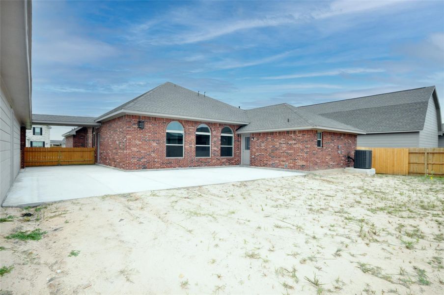 Rear yard from rear of garage `1