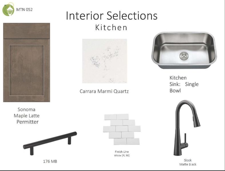 Interior Selections - Kitchen