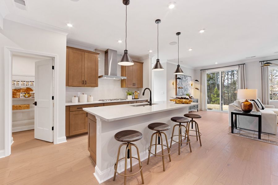 Representative furnished interior of a home built from the Knight by Tri Pointe Homes in Southbridge, Fort Mill (Image 18).