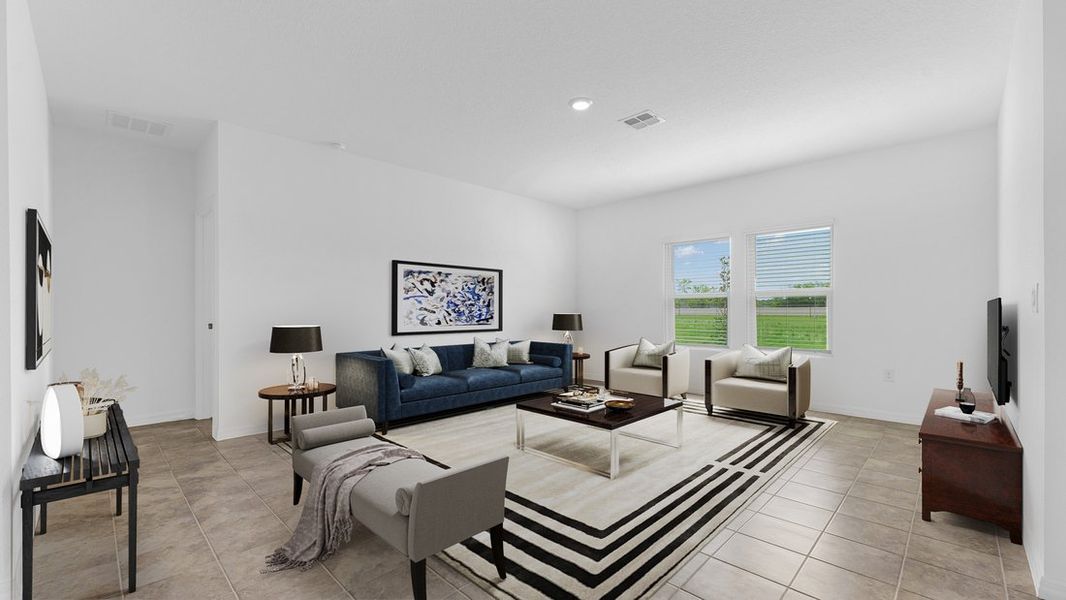 Representative furnished interior of a home built from the Sage by Taylor Morrison in Coopers Meadow, Jacksonville (Image 5).