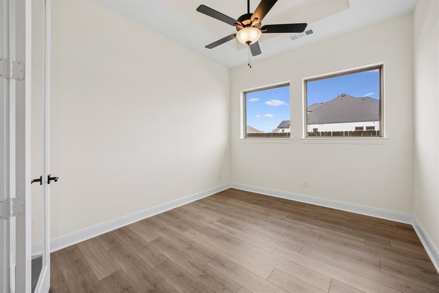 Spacious, unfurnished interior of a new home in Tavolo Park Cottages, Fort Worth (Image 25). Spacious, unfurnished interior of a new home in Tavolo Park Cottages, Fort Worth (Image 25).