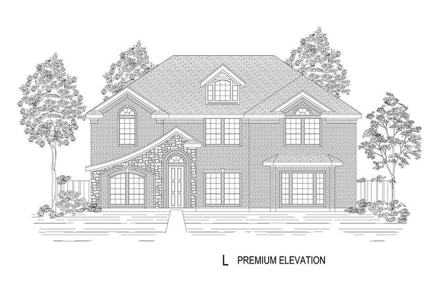 Representative rendering of the exterior for the Stonehaven 2R by First Texas Homes (Image 25).