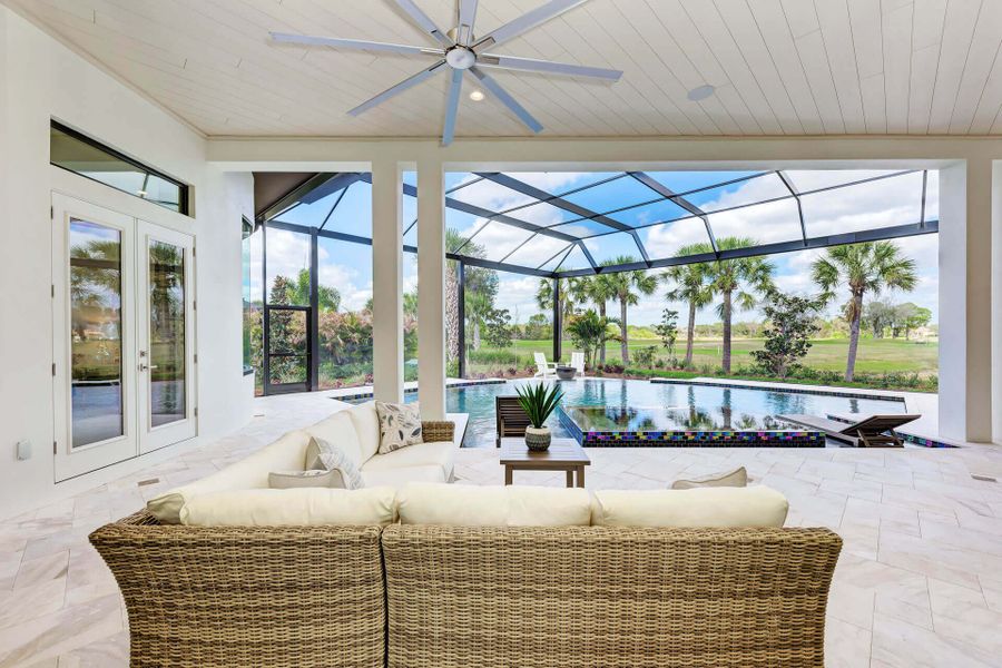 Representative furnished interior of a home built from the Turnberry II by Lee Wetherington Homes in Star Farms, Lakewood Ranch (Image 8).