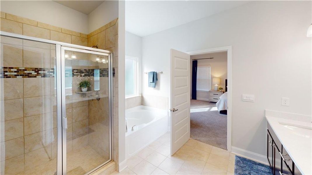 Furnished interior view inside a new home in Holliday Pass, Griffin (Image 29). Furnished interior view inside a new home in Holliday Pass, Griffin (Image 29).