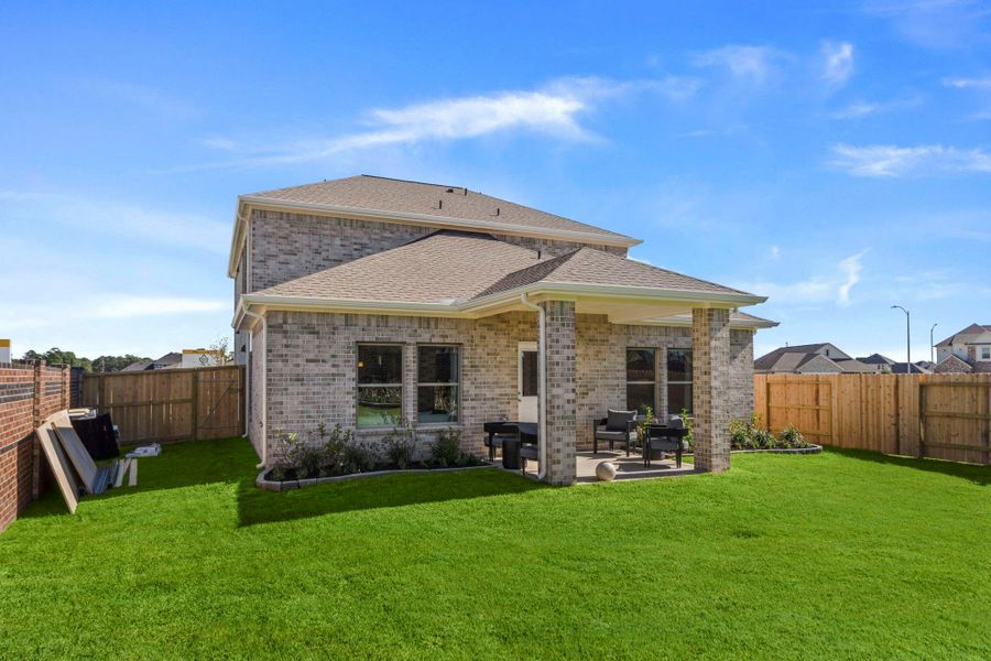 Exterior details and patio area of a home in Cypress Green, Hockley (Image 23).