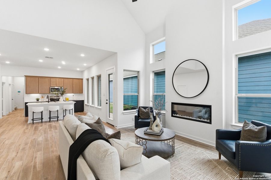 Furnished interior view inside a new home in The Crossvine, Schertz (Image 4).