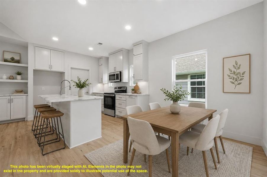 Furnished interior view inside a new home in , Denison (Image 19). Furnished interior view inside a new home in , Denison (Image 19).